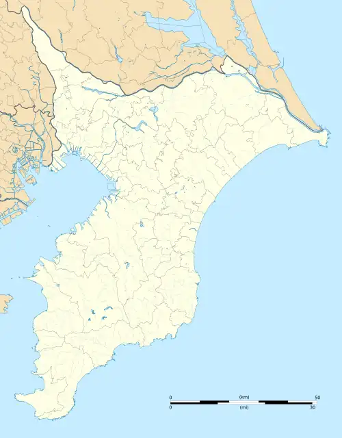 2020 Summer Paralympics torch relay is located in Chiba Prefecture