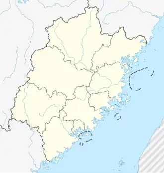 Datian is located in Fujian