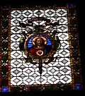 Ulisse De Matteis, Stained-glass window depicting Christ (S.S. Redentore), Church of San Michele Visdomini, Florence, 1872.