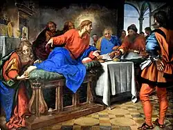 Christ and Mary Magdalene in the House of Simon, 1645, by Carlo Dolci, Nationalmuseum, Stockholm, Sweden