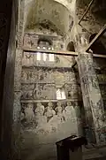 Frescos on the northern wall
