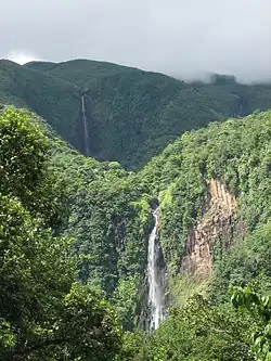 The Carbet waterfall, in Capesterre-Belle-Eau