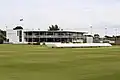 View of the completed pavilion.