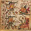 Tlahuizcalpantecuhtli depicted on page 10 in the Codex Cospi