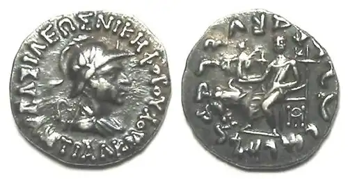 The Indo-Greek king Antialcidas ruled in Taxila around 100 BCE, according to the Heliodorus pillar inscription.