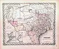 1854 Map of Texas