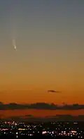 Over Perth, Western Australia at 9 p.m. on 17 January