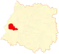 Map of Empedrado commune in the Maule Region