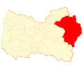 Map of Machalí commune in the O'Higgins Region