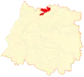 Map of Rauco commune in the Maule Region