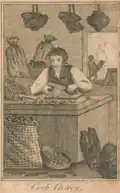 Engraving of cork-cutter's workshop