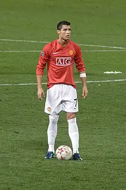 Cristiano Ronaldo against Celtic in UCL