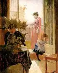 Estudio para el balcón (1889).73 x59,5 cm.