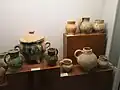 Pottery unearthed during the 1980s excavations