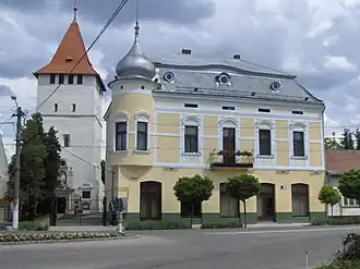 Ciunt Tower (Csonka Torony) and Arany Palace (Arany Palota)