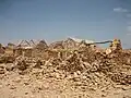 Ruins of the abandoned village Curral Velho.