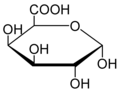 Main chain monomer: Galacturonic acid (a sugar acid)
