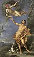 Mercury and Paris, 1745, Palazzo d'Accursio, Bologna
