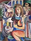 Death in Battle (ca. 1965), 47.5 x 36.2 in, Private Collection - Notable