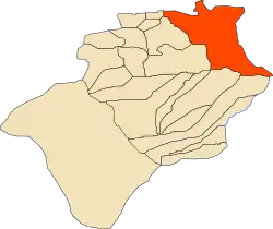 Location of Béni Ounif commune within Béchar Province