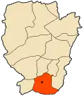 Location of Moghrar within Naâma Province