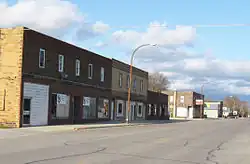 Street in downtown Dakota City