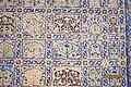 Damaged yet intricate pietra dura inlay work at Chini Ka Rauza