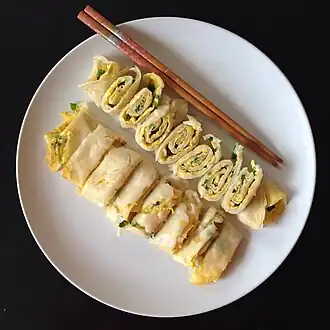 Taiwanese egg bing