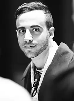 A man smiling
