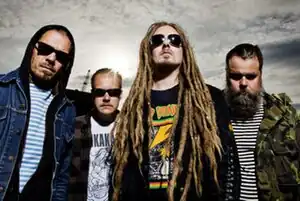 Left to right: Burton, Seppo Tarvainen, Linde Lindström, Mige (2016)