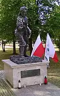 Danuta Siedzikówna monument at her birthplace Gruszki-Guszczewina