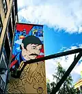 Mural of Davorin Popović in Radićeva.