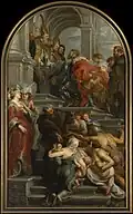 Saint Bavo enters the Convent at Ghent by Peter Paul Rubens