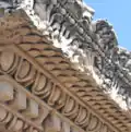 Roman cornice of ionic order, from Imperial palace on the Palatine hill in Rome (Flavian epoch)