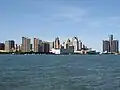 Riverfront Towers (left).