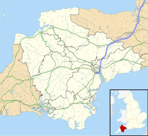 Honiton is located in Devon