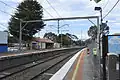 Northbound view from Platform 2, prior to upgrades on that platform, August 2014