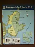 The map on display at the campground