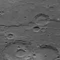 The scarp imaged by MESSENGER in 2012