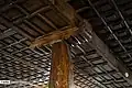 The mosque's ceiling