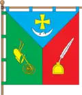 Flag of Dobroslav settlement hromada
