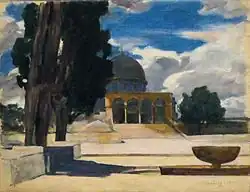 Dome of the rock, Samuel Hirszenberg, 1908 (Tel Aviv Museum of Art); with qas