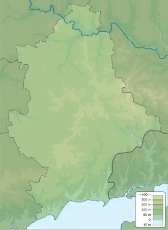 Pinpoint map of territorial control after the beginning breakthrough of the offensive