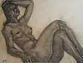 Dong-shin Bae 1983 Charcoal drawing 64.5x49.7 cm