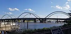 Multi-span Frederick Douglass Memorial Bridge in Washington, D.C.