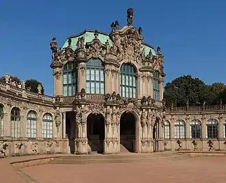 Zwinger, Dresden, Germany, by Matthäus Daniel Pöppelmann, 1719[176]