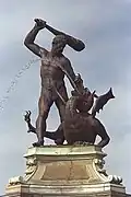 Hercules fountain, gardens of Drottningholm Palace