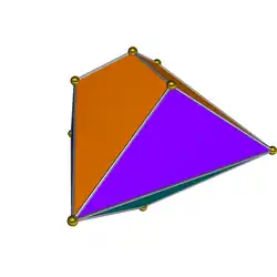 Dual of tridiminished icosahedron