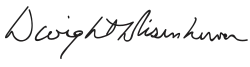 Dwight D. Eisenhower's signature