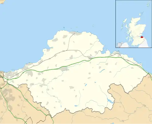 East Lothian shown within Scotland